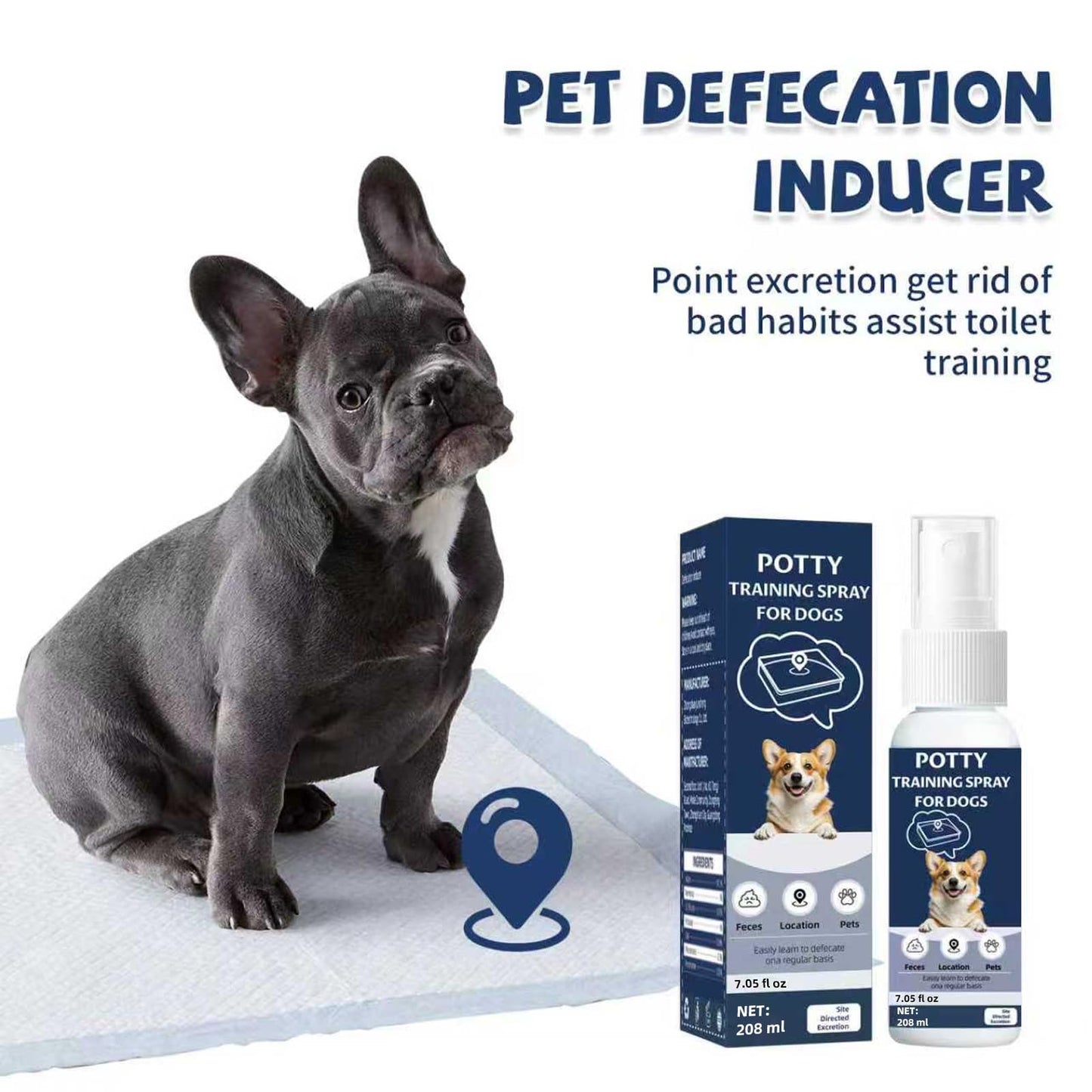 IYVLRLS Potty Training Spray for Dogs,Puppy Potty Training Spray,Address Canine Inappropriate Elimination Habits | Proven HousebreakiHousebreng Methods for Indoor & Outdoor Environments 7.05 Oz