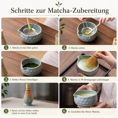 Buucup matcha whisk set — complete ceramic matcha kit for enthusiasts
