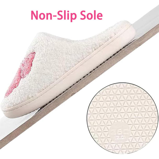 QBRIUQZP slippers — Floral memory foam plush with cartoon design and fur lining