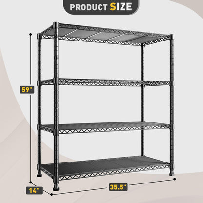 Shelf — Reibii wire shelving rack metal shelves