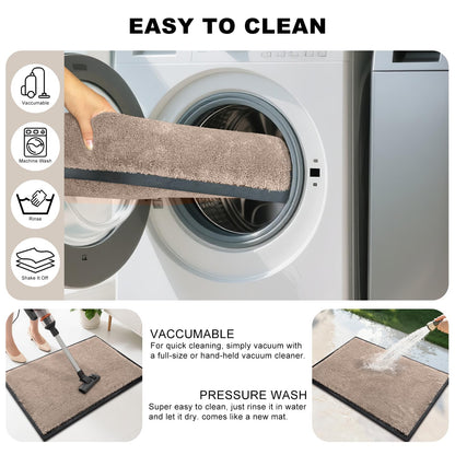 Mibao indoor doormat - machine washable with rubber backing and non slip design