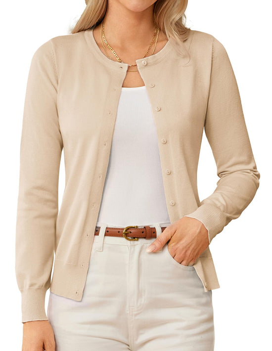 Grace Karin sweater — Long sleeve open front cardigan for summer outfits