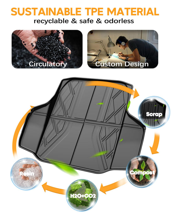 Cargo liner — Custom fit TPE trunk mat for 2018-2026 Honda Accord sedan