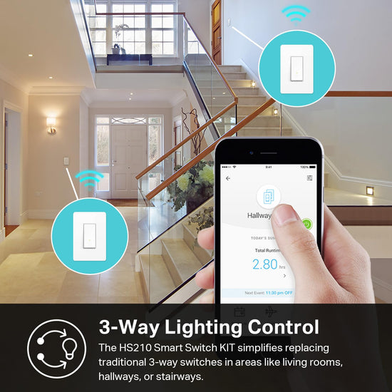 Kasa smart HS210 electronic switch — wall mount temperature control 120V copper
