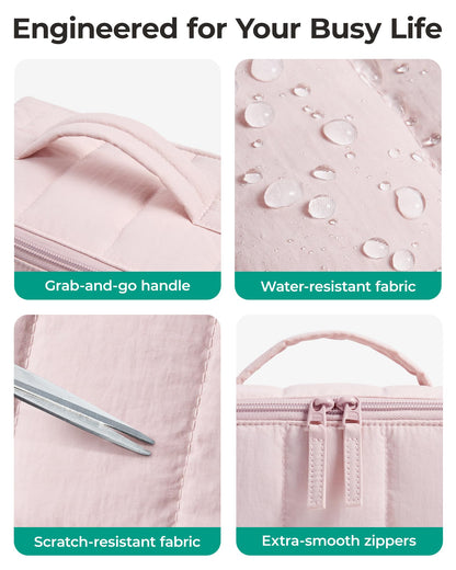 BAGSMART carrier bag case — puffy design makeup organizer