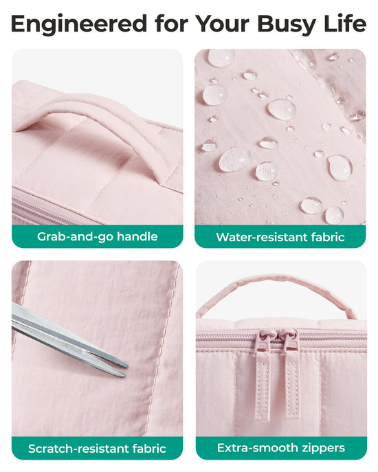 BAGSMART carrier bag case — puffy design makeup organizer