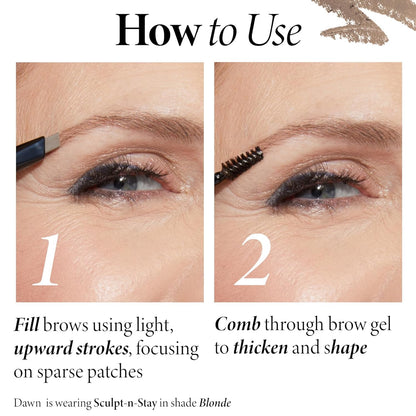 Laura Geller eyebrow color — Waterproof brow pencil and gel combo