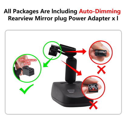 Mangoal onboard camera with front 4K and rear 1080P for GMC Sierra 2019-2023
