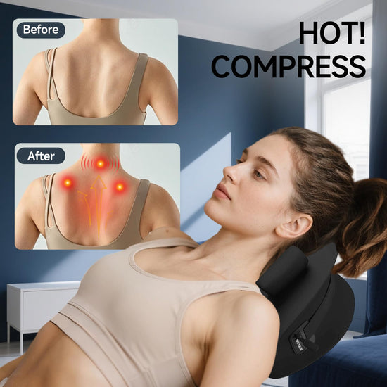 Weyais neck massager — with heat and remote control for pain relief