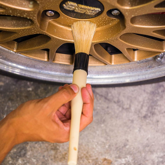 Chemical Guys cleaning brush — Gentle scratch-free boars hair detailing tool for deep cleaning