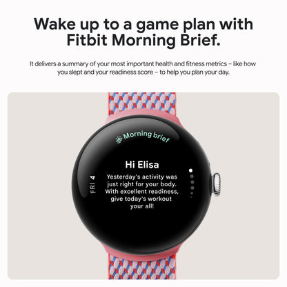 Wearable computer — Google Pixel Watch with health tracking features
