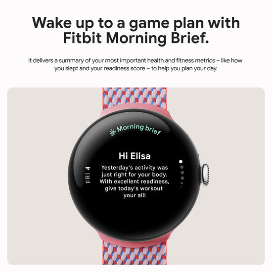 Wearable computer — Google Pixel Watch with health tracking features
