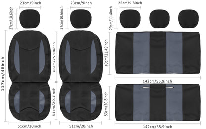 Vehicle seat cover — Waterproof neoprene for full seats and split bench compatibility