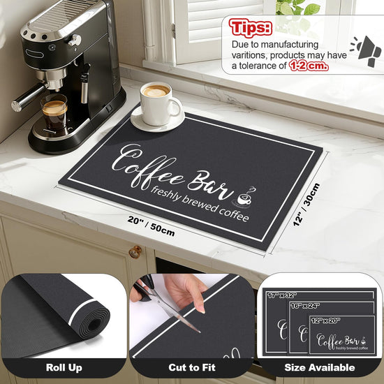 Findosom dish drying mat — absorbent and quick-drying design