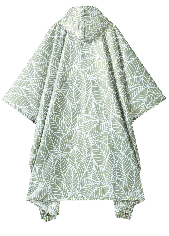 PTEROMY hooded rain poncho coat - waterproof lightweight design for adults with pocket
