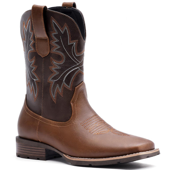 Lumeheel cowboy boots - Western boots with embroidered design and slip resistant sole