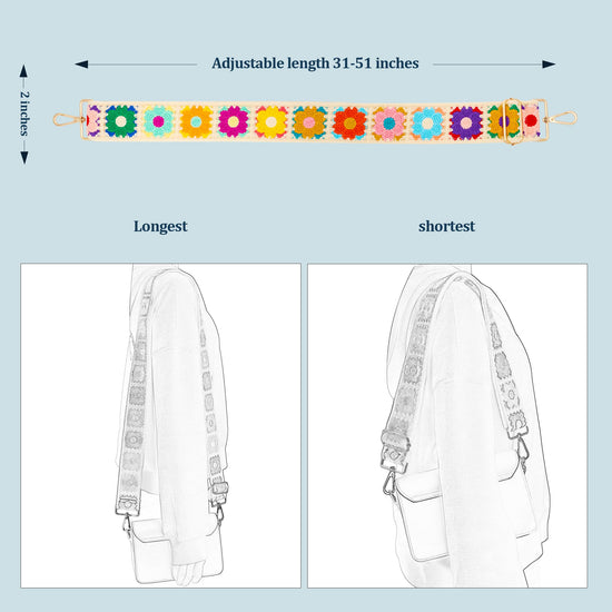 Body strap — Adjustable replacement for chushui knit purse