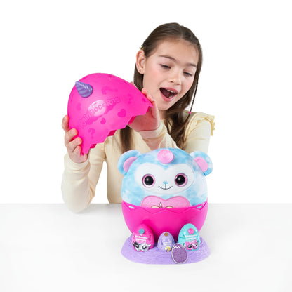 Toy figure — Rainbocorns Eggzania plush surprise with animal soft toy by ZURU
