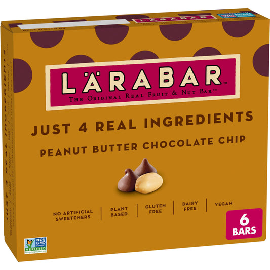 Snack food bar — Peanut butter chocolate chip, gluten free, 12 ct LÄRABAR