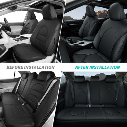 Vehicle seat cover — AOMSAZTO custom fit faux leather for Toyota Camry 2018-2024