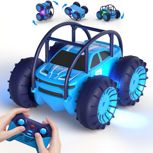 MaxTronic non-riding toy vehicle — Amphibious remote control car with 360° flips rotation and 4WD