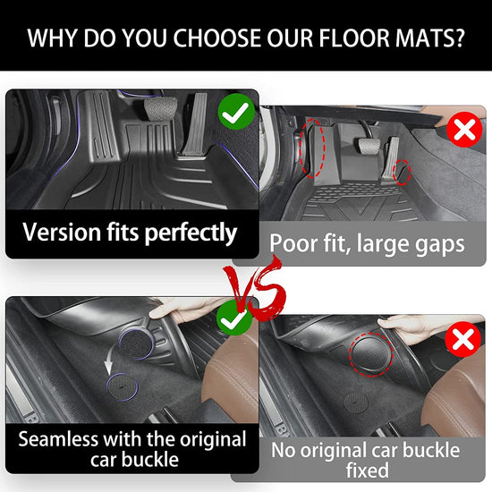 AOMSAZTO vehicle mat — Heavy duty TPE all weather protection for Hyundai Sonata 2020-2023
