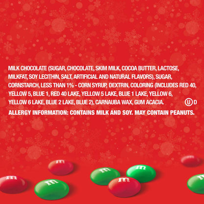 M&M'S chocolate candy — Christmas themed