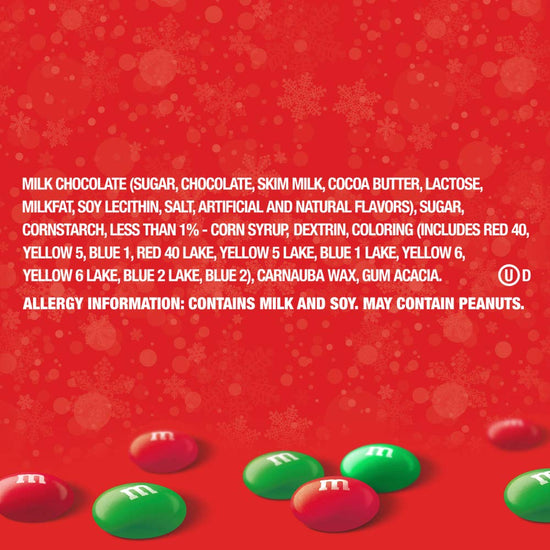 M&M'S chocolate candy — Christmas themed
