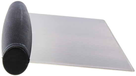Amazon Basics kitchen knife — stainless steel multi-purpose bench scraper with grip