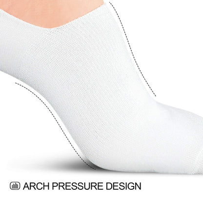 wernies no show socks - non slip low boat line 4/8 pairs