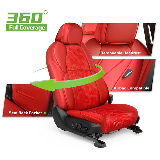 Fit for Tacoma 2024-2026 vehicle seat covers - Custom full set with leather design