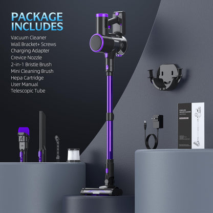 Bieiao cordless vacuum cleaner - lightweight 6 in 1 design with LED display and detachable battery