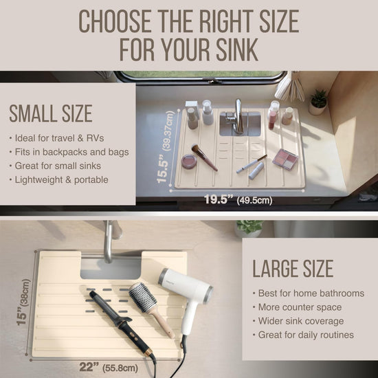 CADDY — Heat resistant silicone mat for small bathroom spaces