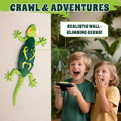 HYES wall crawler gecko - remote control wall crawling robot toy for ages 4-8