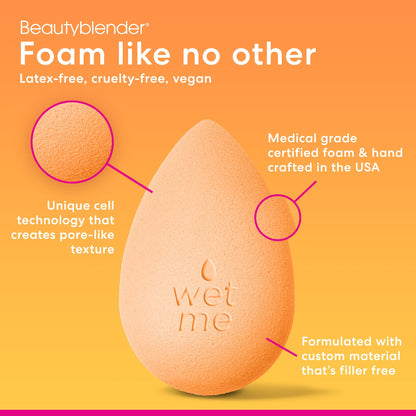 Beautyblender® cosmetic sponge — super-soft foam for streak free application