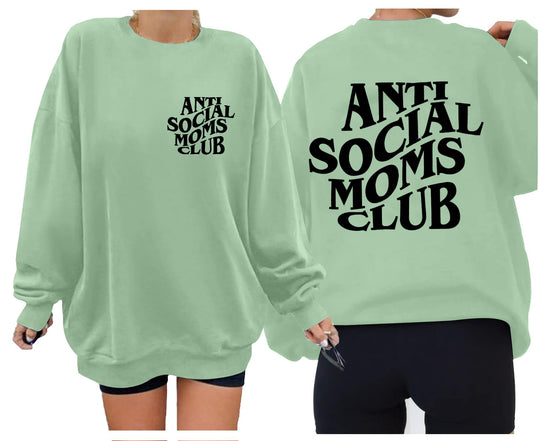 LOTUCY sweatshirt - Casual oversized crewneck pullover for women
