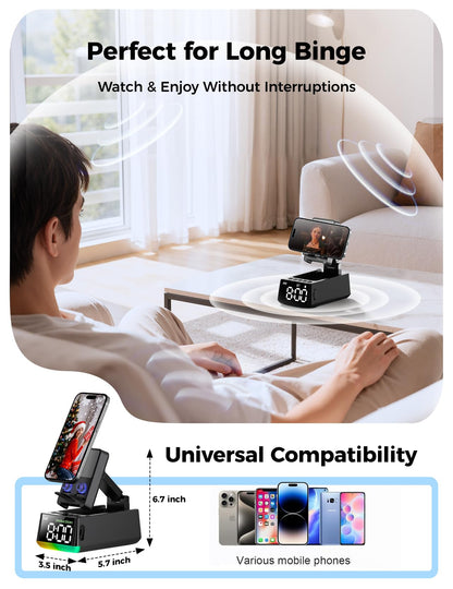 Bluetooth speaker with phone stand and HD sound for gifts for him or her