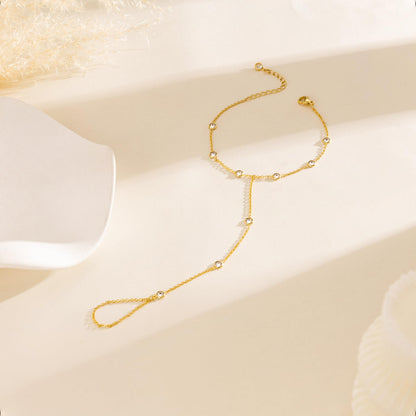 MBW bracelet set — Trendy 14K gold plated dainty stackable design