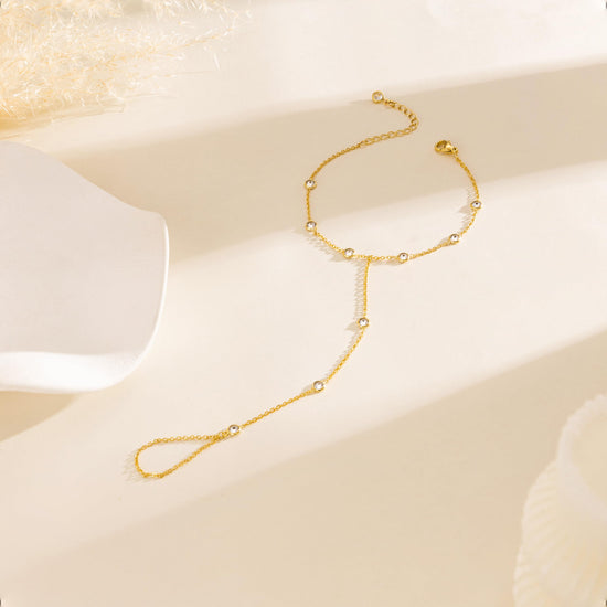 MBW bracelet set — Trendy 14K gold plated dainty stackable design