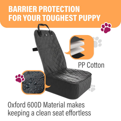 Active Pets vehicle seat cover — waterproof front seat protector for pets