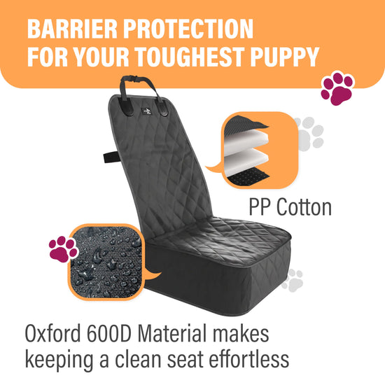 Active Pets vehicle seat cover — waterproof front seat protector for pets