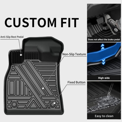 AOMSAZTO vehicle mat — All weather floor liners for Ford Mustang 2015-2026