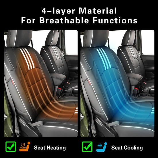 EKR Wrangler seat covers - Custom fit for Jeep Wrangler 4 Door 2024-2026