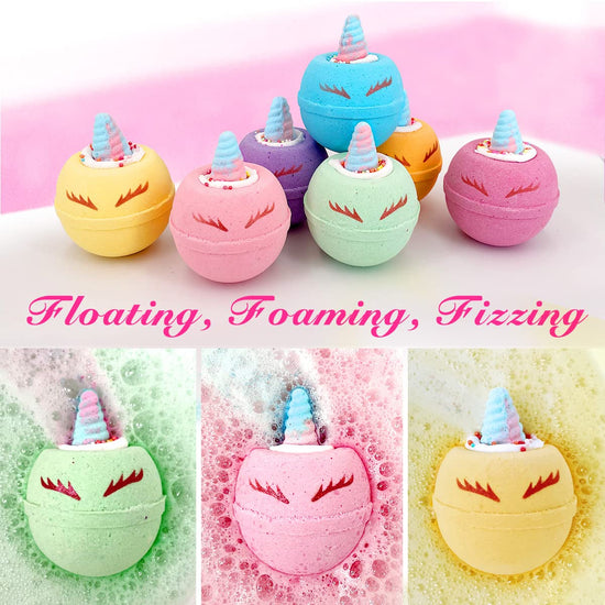 Clear and Fresh Bath Bombs for Kids with Surprise Inside for Kids