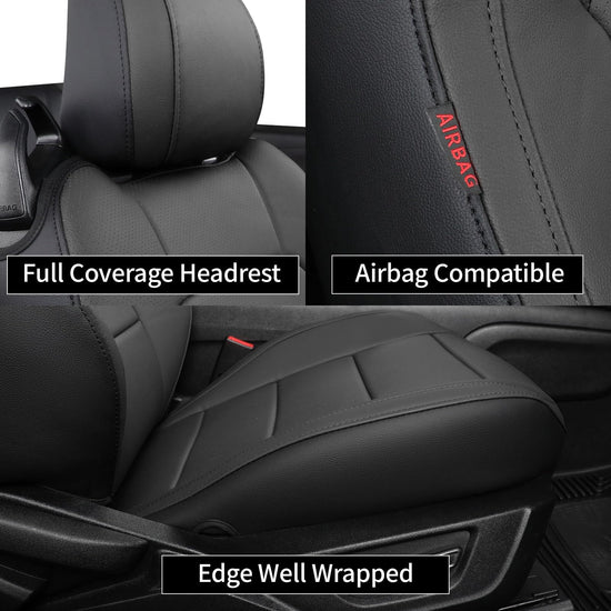 Vehicle seat cover — Custom fit faux leather for 2015-2026 Ford Mustang Fastback