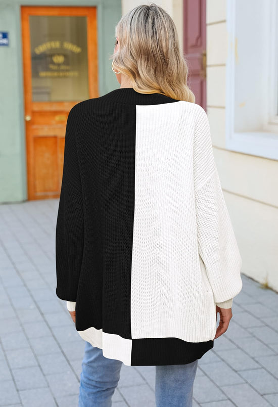 Pink Queen long cardigan with batwing sleeves and pockets for women