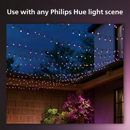 Philips Hue string lights — 65-foot color changing with smart control and weatherproof design