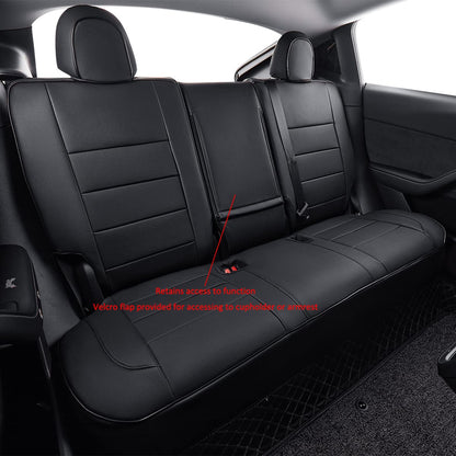Vehicle seat cover — EKR custom fit leatherette for Tesla Model Y 2019-2023