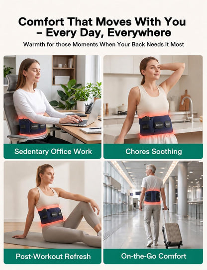 Red Light Belt for Body, Infrared Light Pad for Back, 660nm & 850nm