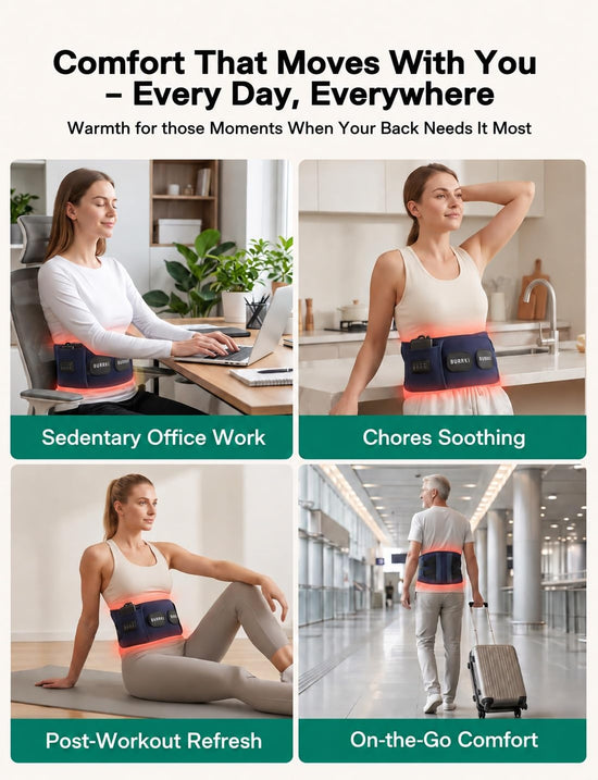 Red Light Belt for Body, Infrared Light Pad for Back, 660nm & 850nm